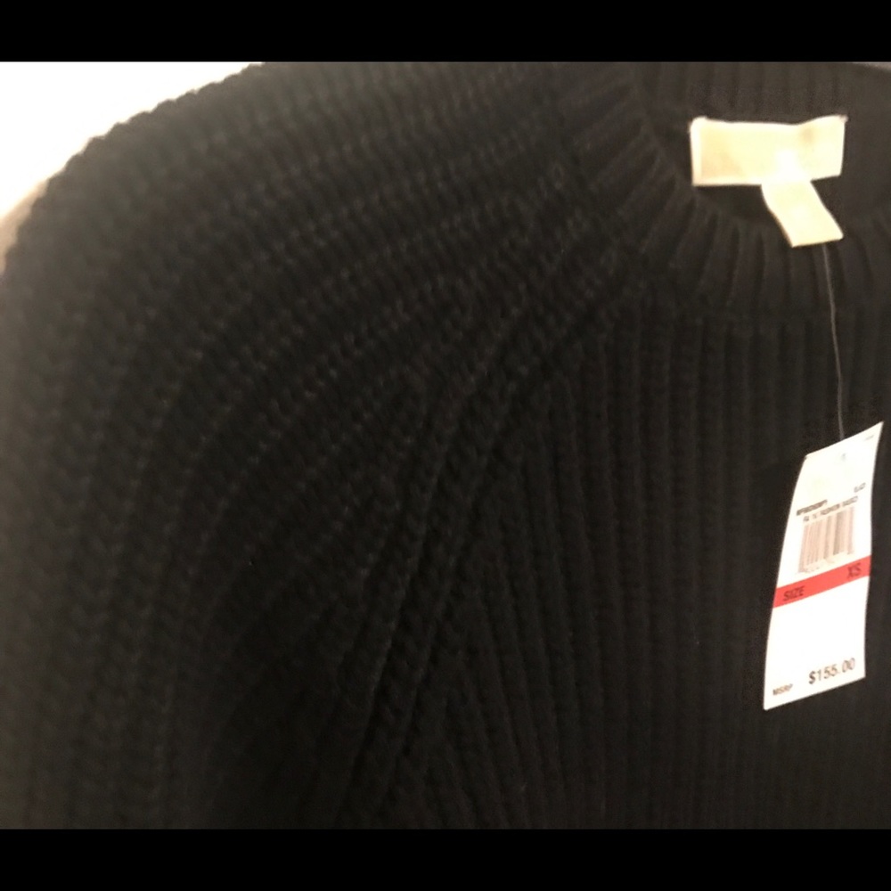 Michael KORS Chunky Ribbed Knit Sweater Black XS - Picture 4 of 8